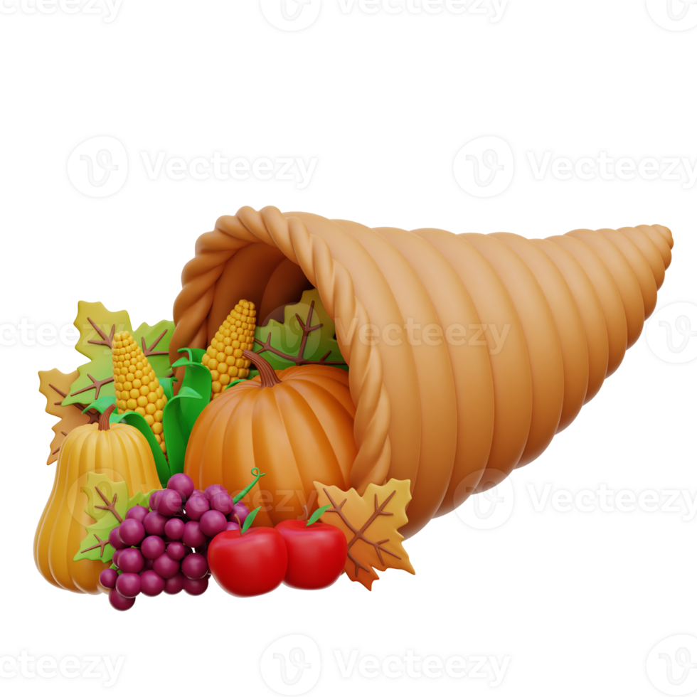 Cornucopia 3D Icon Illustrations png