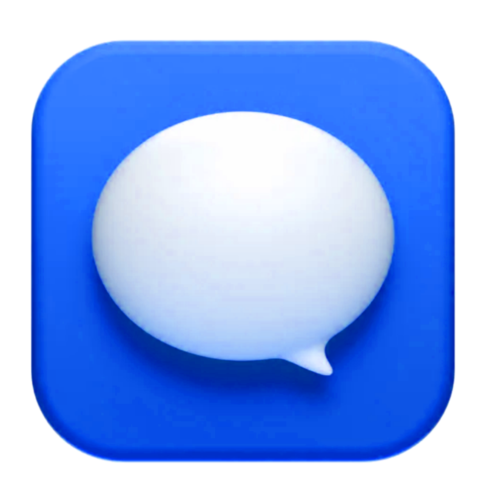 Chat bubble symbol. Communication symbol illustration with copy space. Speech ballon for message. png