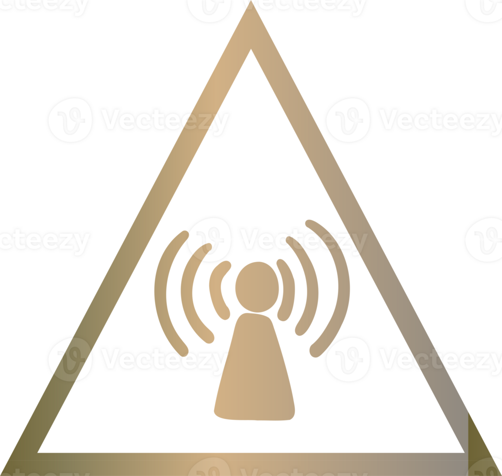 teken van niet ioniserend straling verloop. png