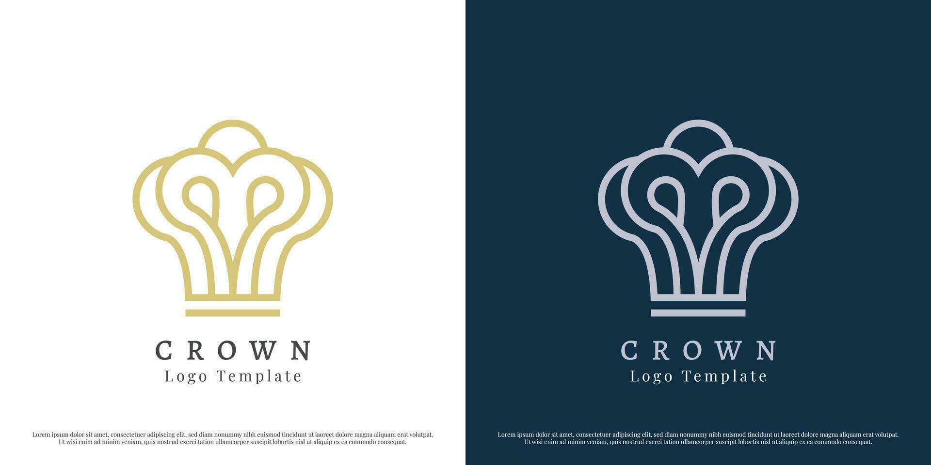 Illustration of ancient royal crown logo design. Crown icon jewels treasure king queen old kingdom princess diamond ace. Flat symbol simple minimalist majestic luxury classic elegant classy. vector