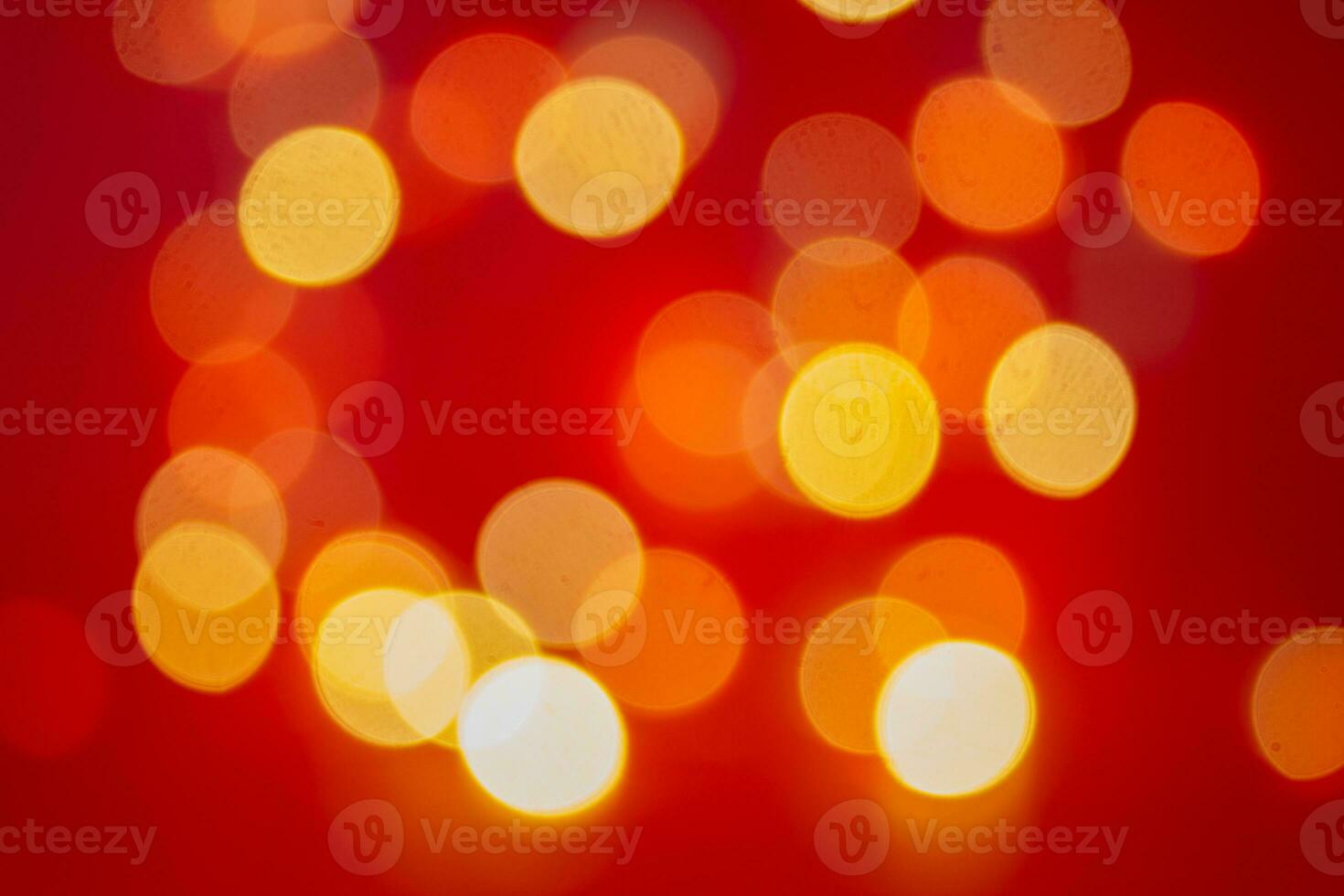 Red and orange bokeh. Defocus background. Can be used as an overlay. photo
