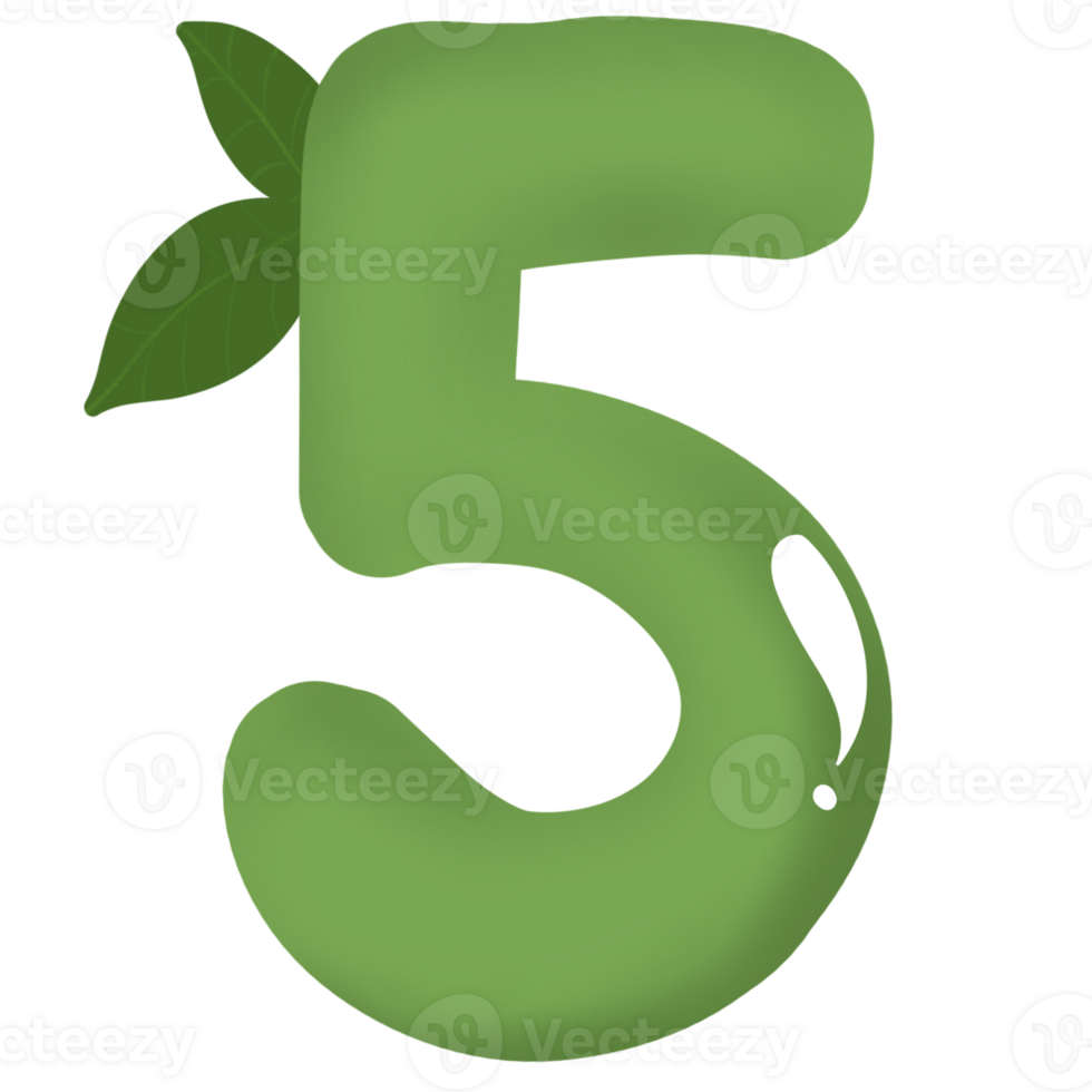 Decorations from fantasy numbers 123 png