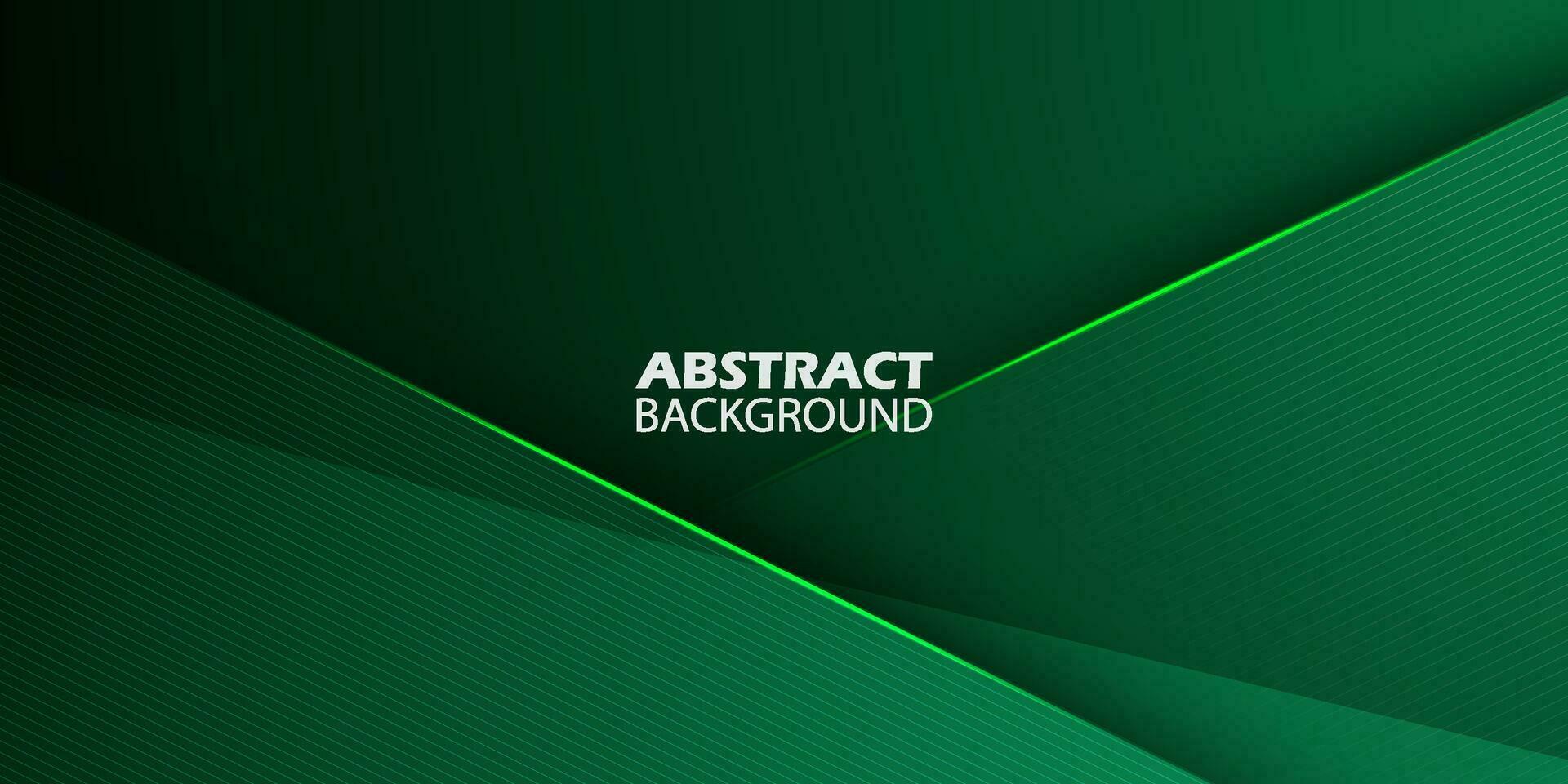 Abstract dark green background with triangle overlap shapes. Colorful green design with light and lines pattern. Simple and modern concept. Eps10 vector