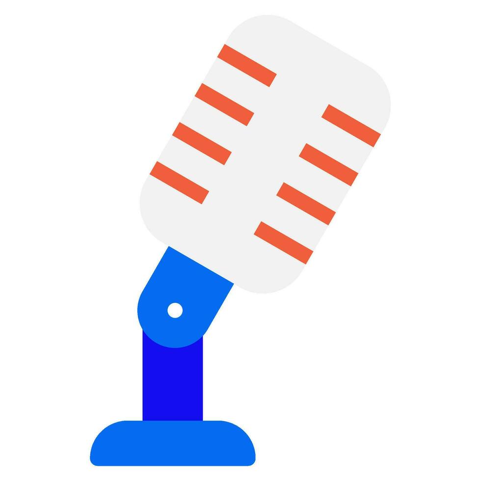 Content creator Mic object illustration vector