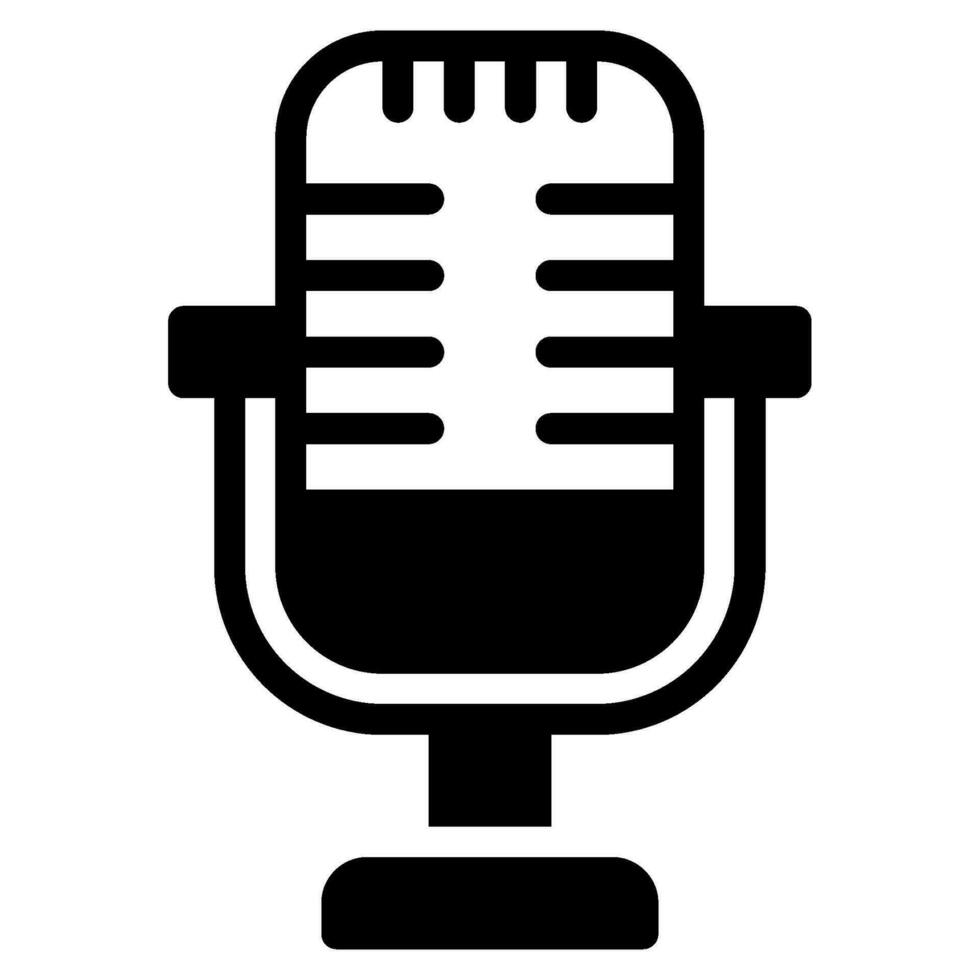 Content creator news podcast object illustration vector