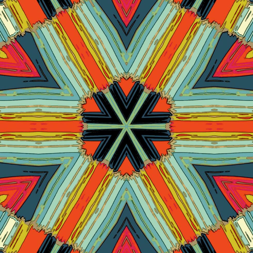 Abstract kaleidoscope background. Beautiful kaleidoscope seamless pattern. Multicolor mosaic texture. Seamless kaleidoscope texture. Unique kaleidoscope design vector