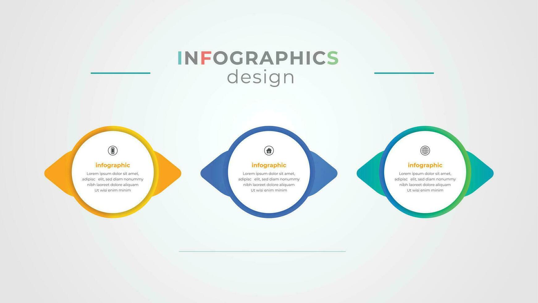 Steps infographics template design vector