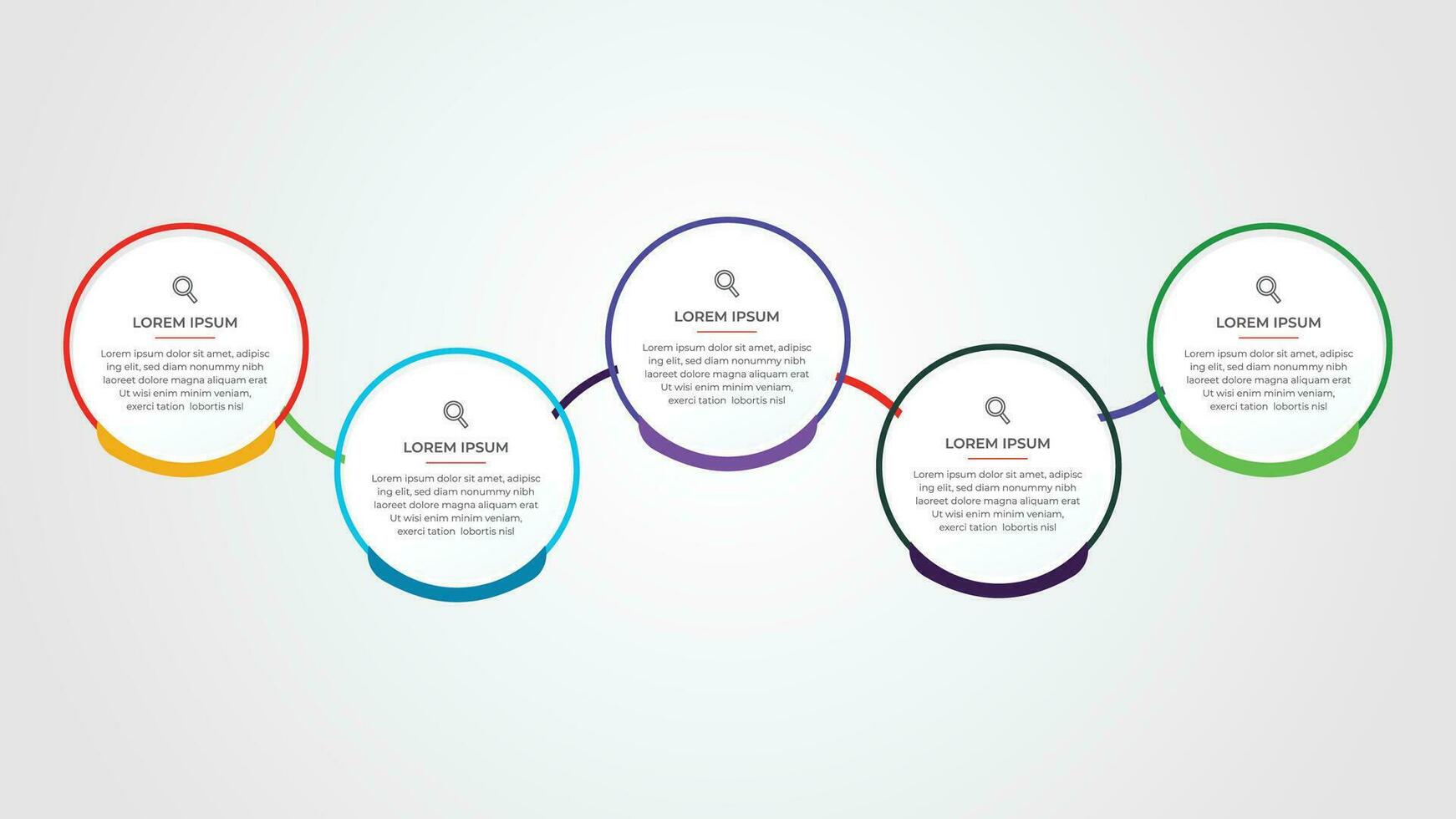 Steps infographics template design vector