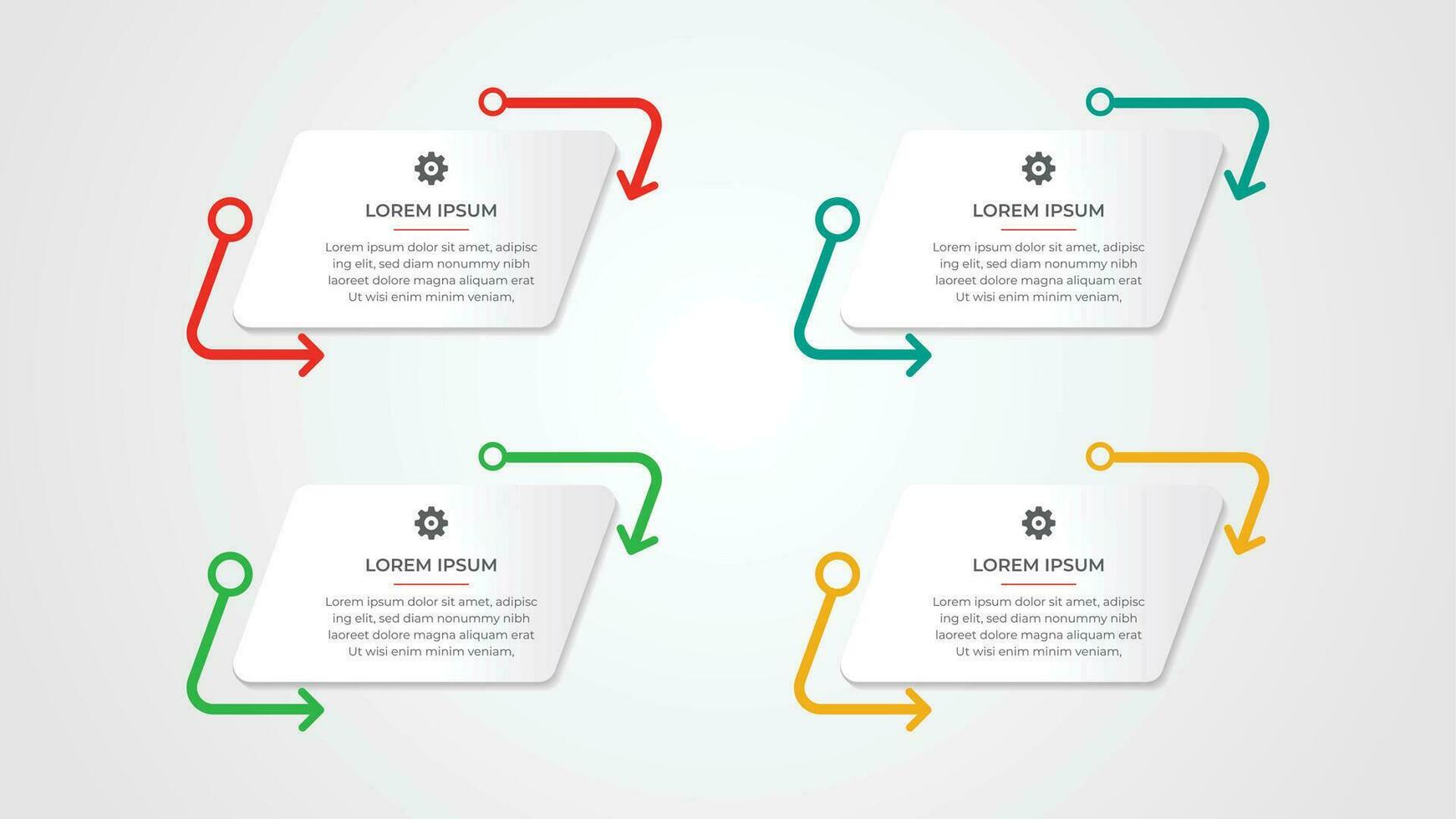 Steps infographics template design vector