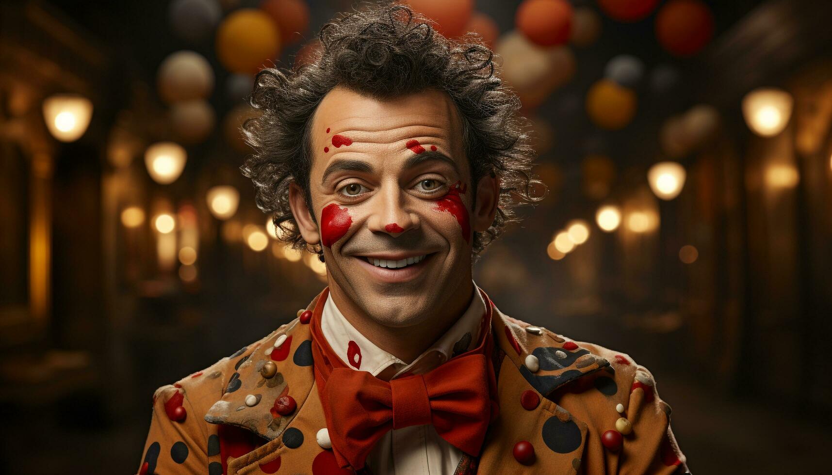 AI generated Smiling man, illuminated city, confident, enjoying nightlife, looking at camera generated by AI photo