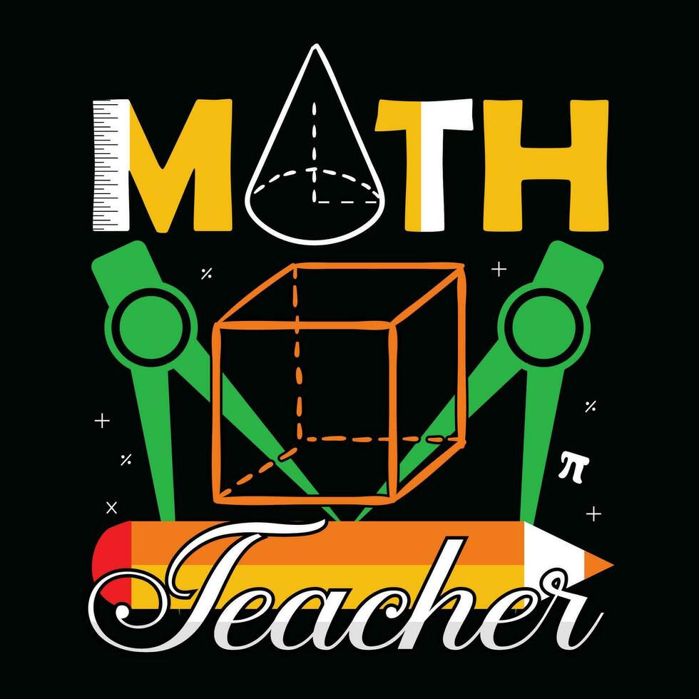 Math T-shirt Design vector