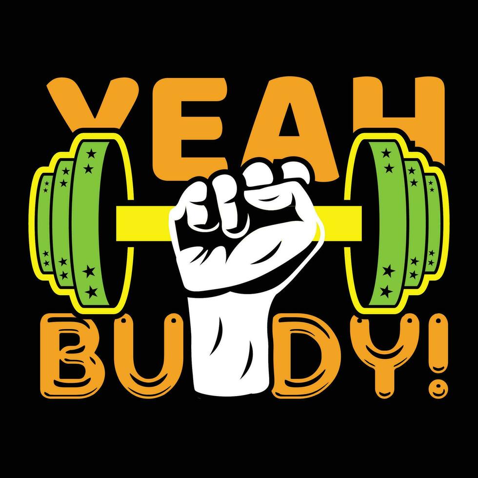 GYM T-shirt Design vector
