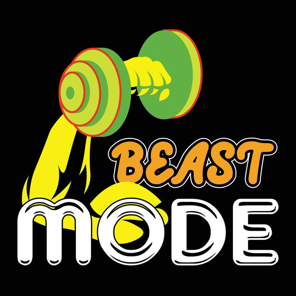 GYM T-shirt Design vector
