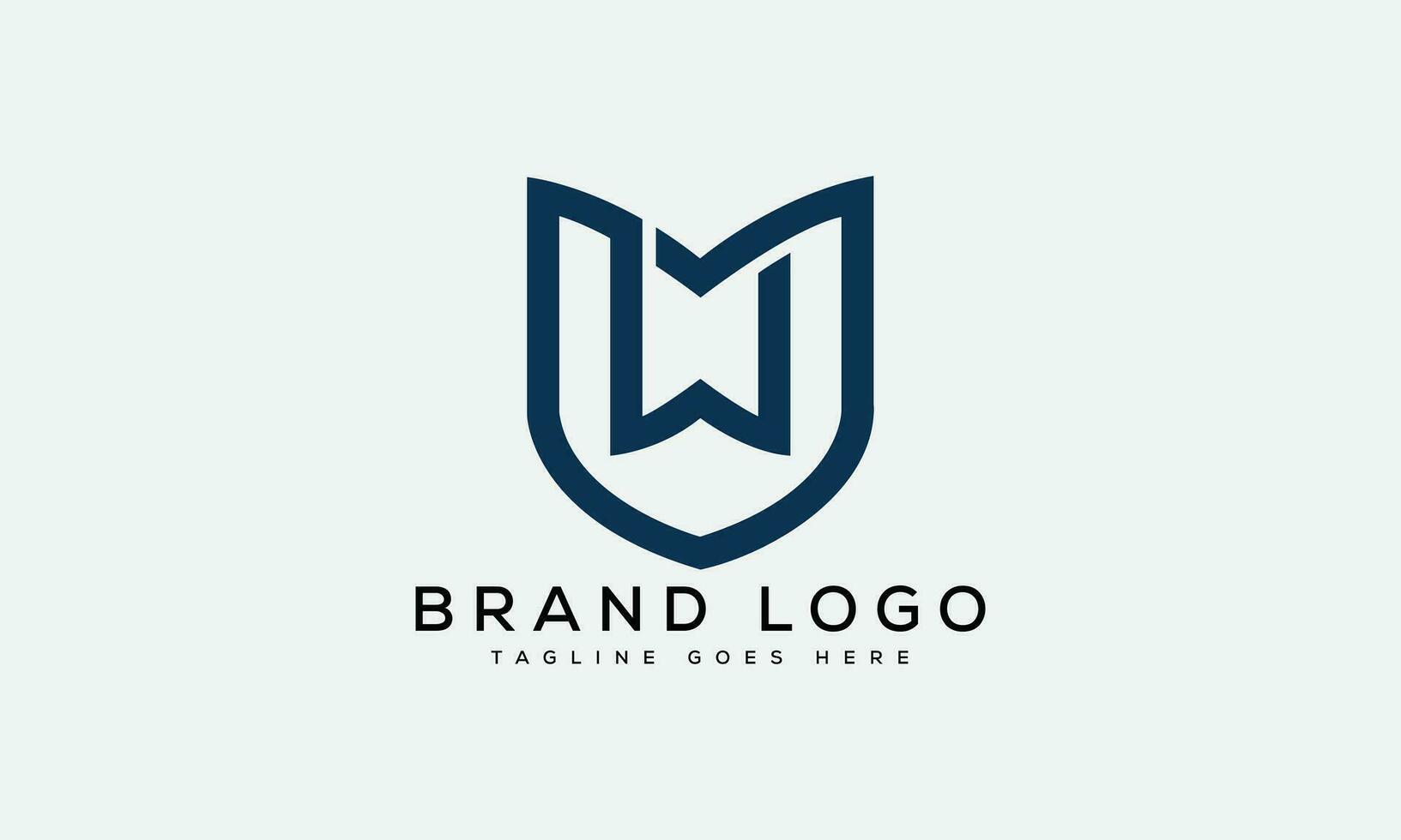 letter MW, WM logo design vector template design for brand.