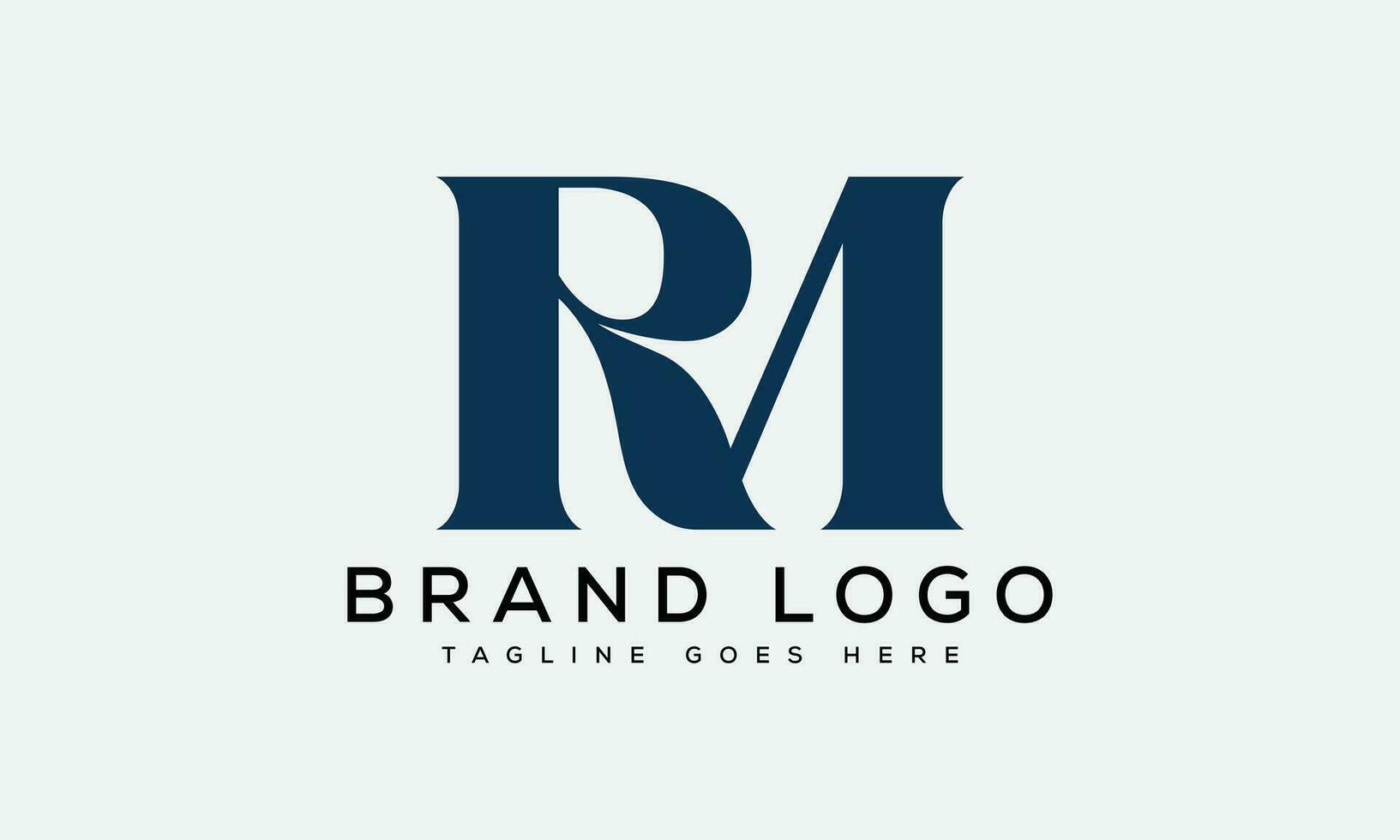 letter MR logo design vector template design for brand.