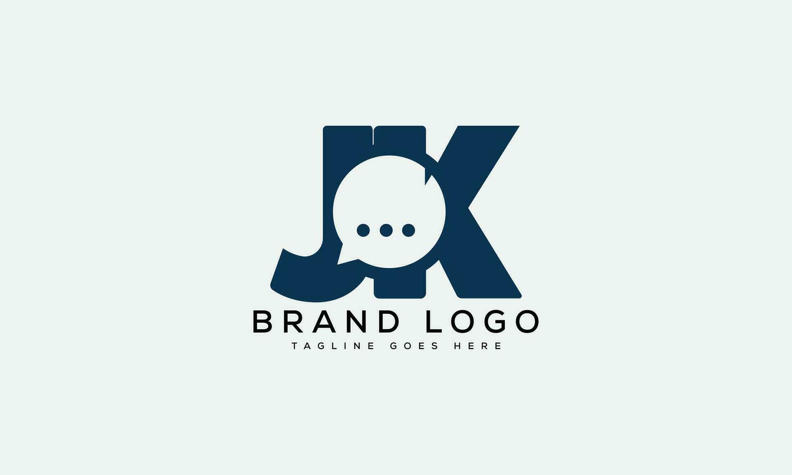 letter JK logo design vector template design for brand.