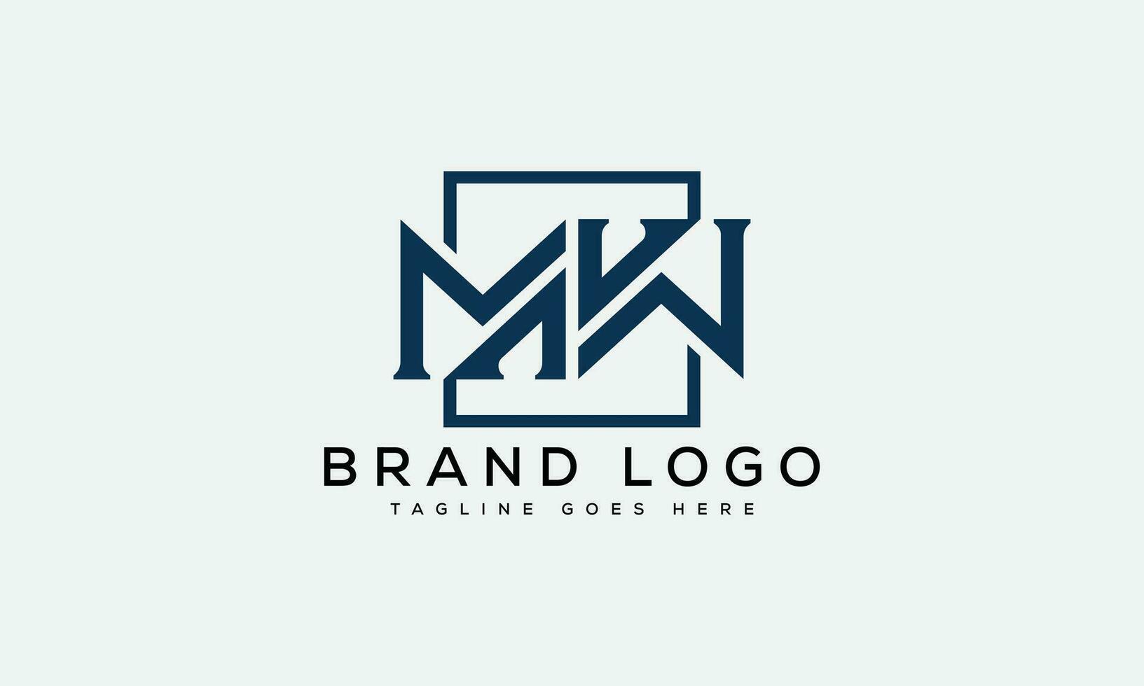 letter MW, WM logo design vector template design for brand.