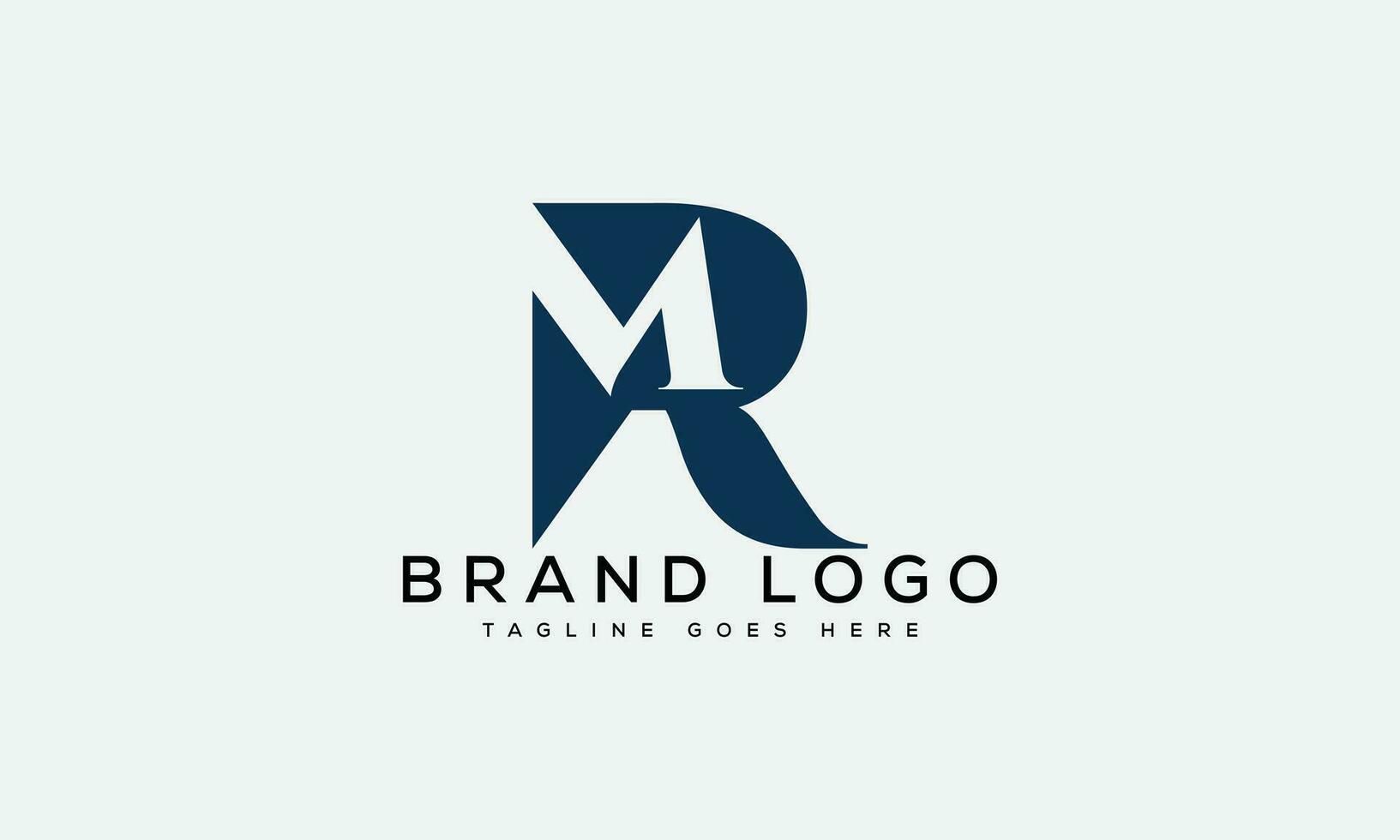 letter MR logo design vector template design for brand.