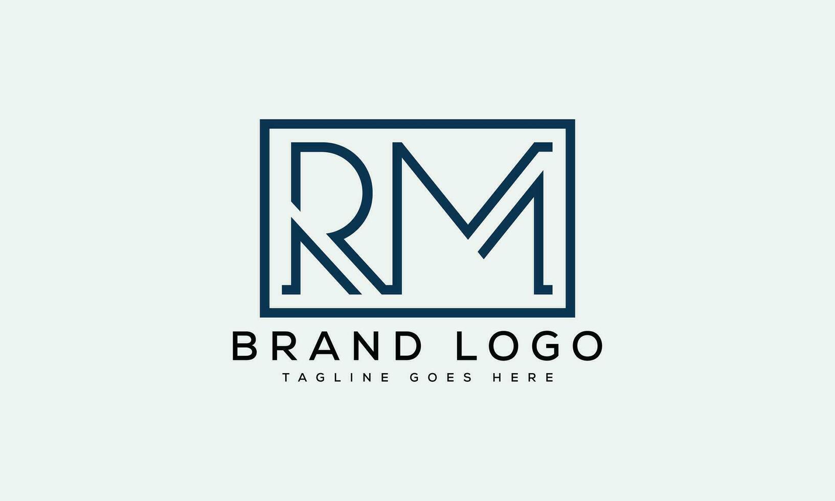 letter MR logo design vector template design for brand.