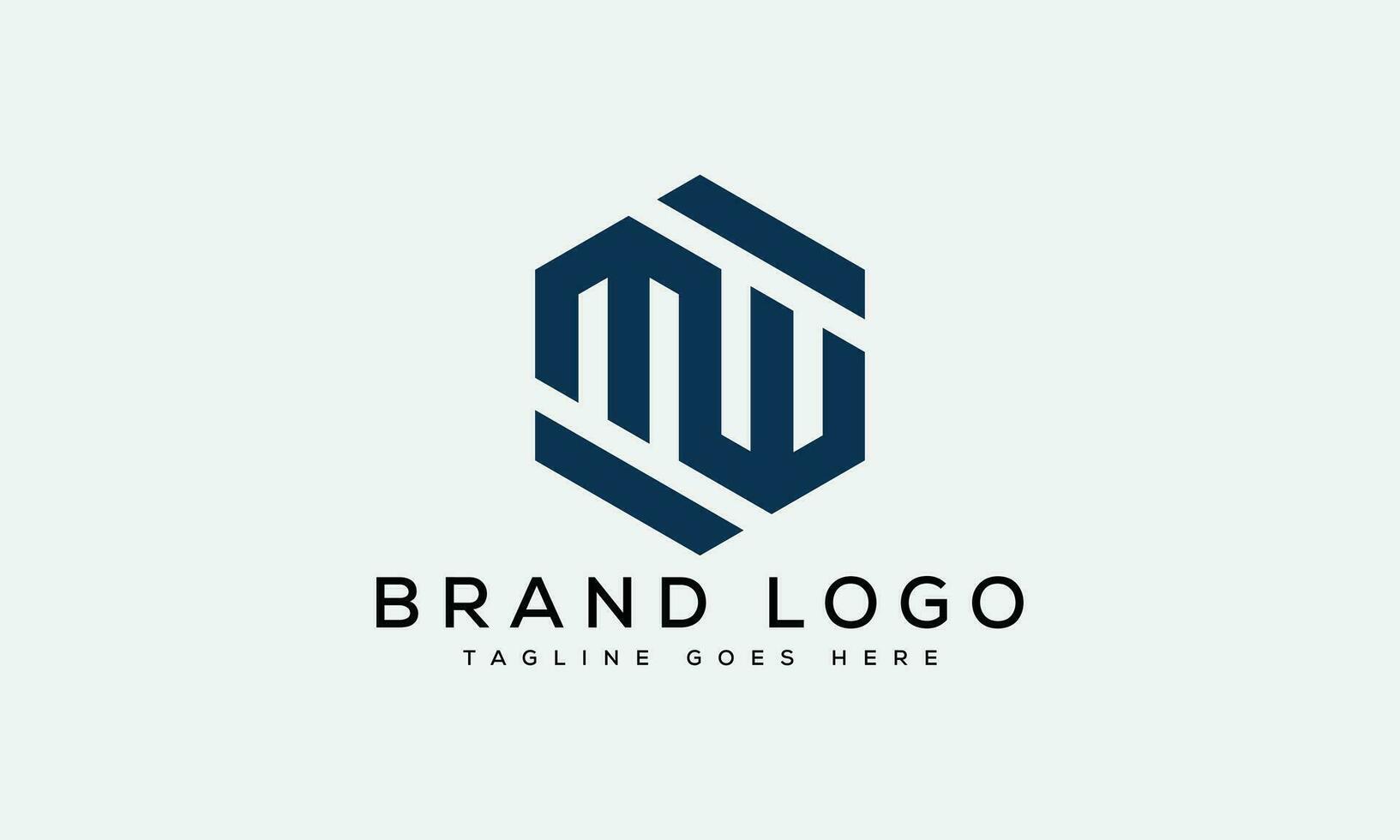 letter MW, WM logo design vector template design for brand.