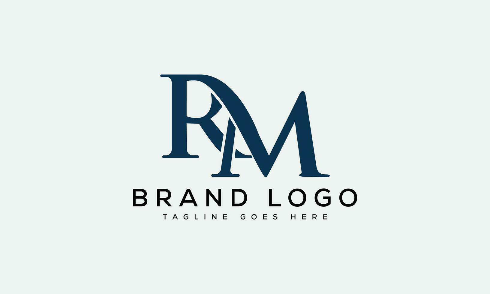 letter MR logo design vector template design for brand.