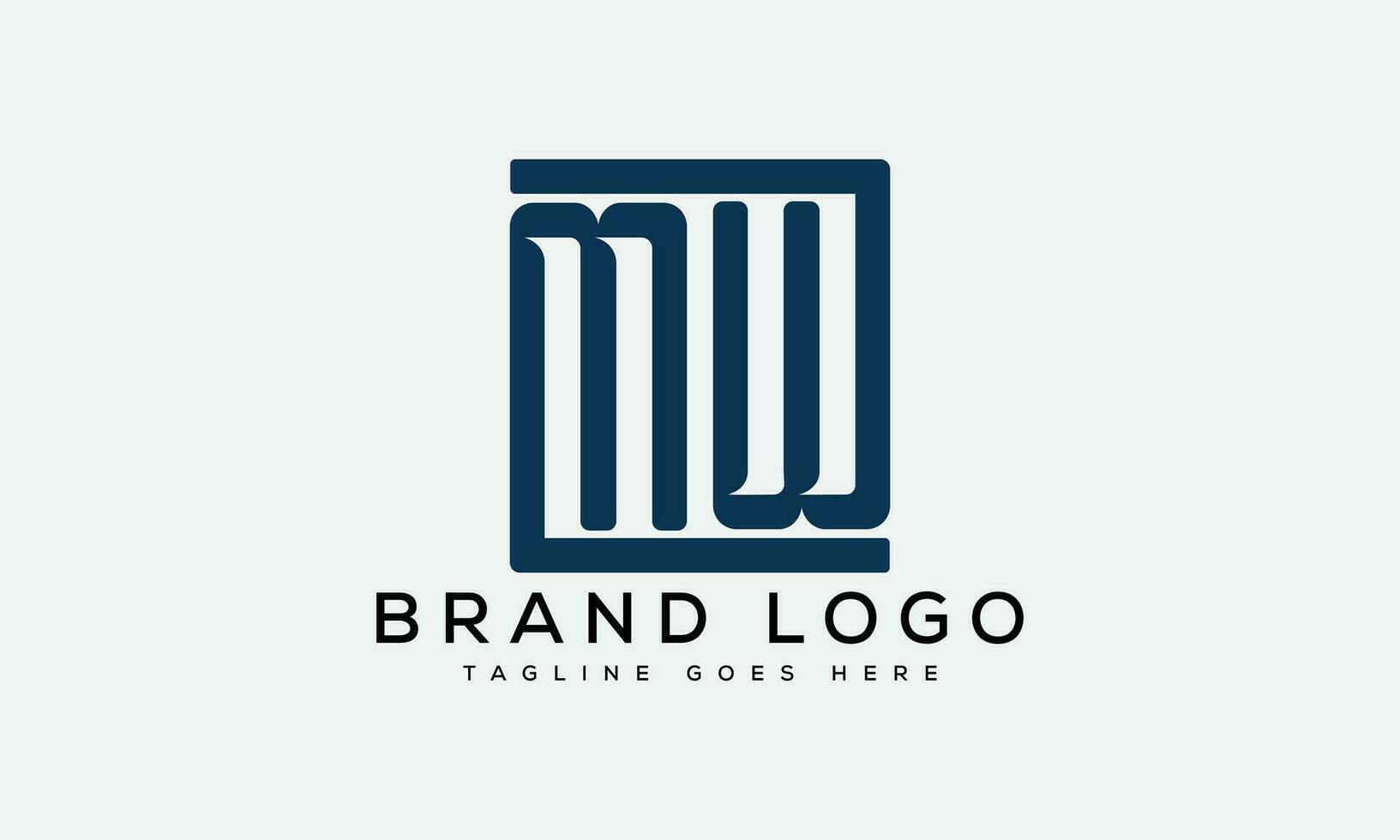 letter MW, WM logo design vector template design for brand.