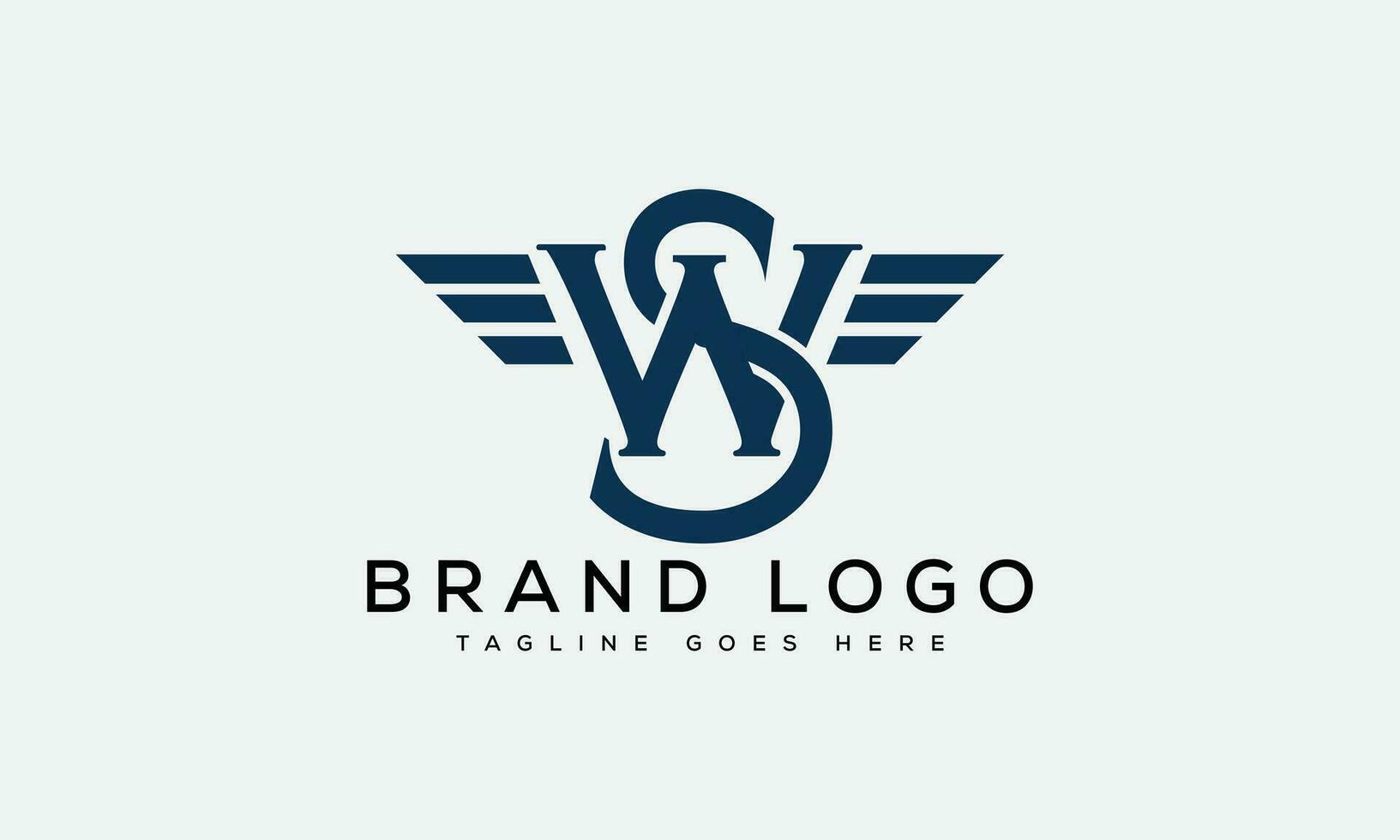 letter SW logo design vector template design for brand.