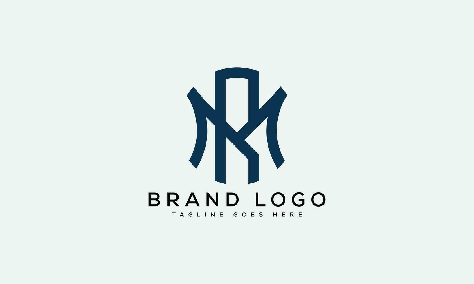 letter MR logo design vector template design for brand.