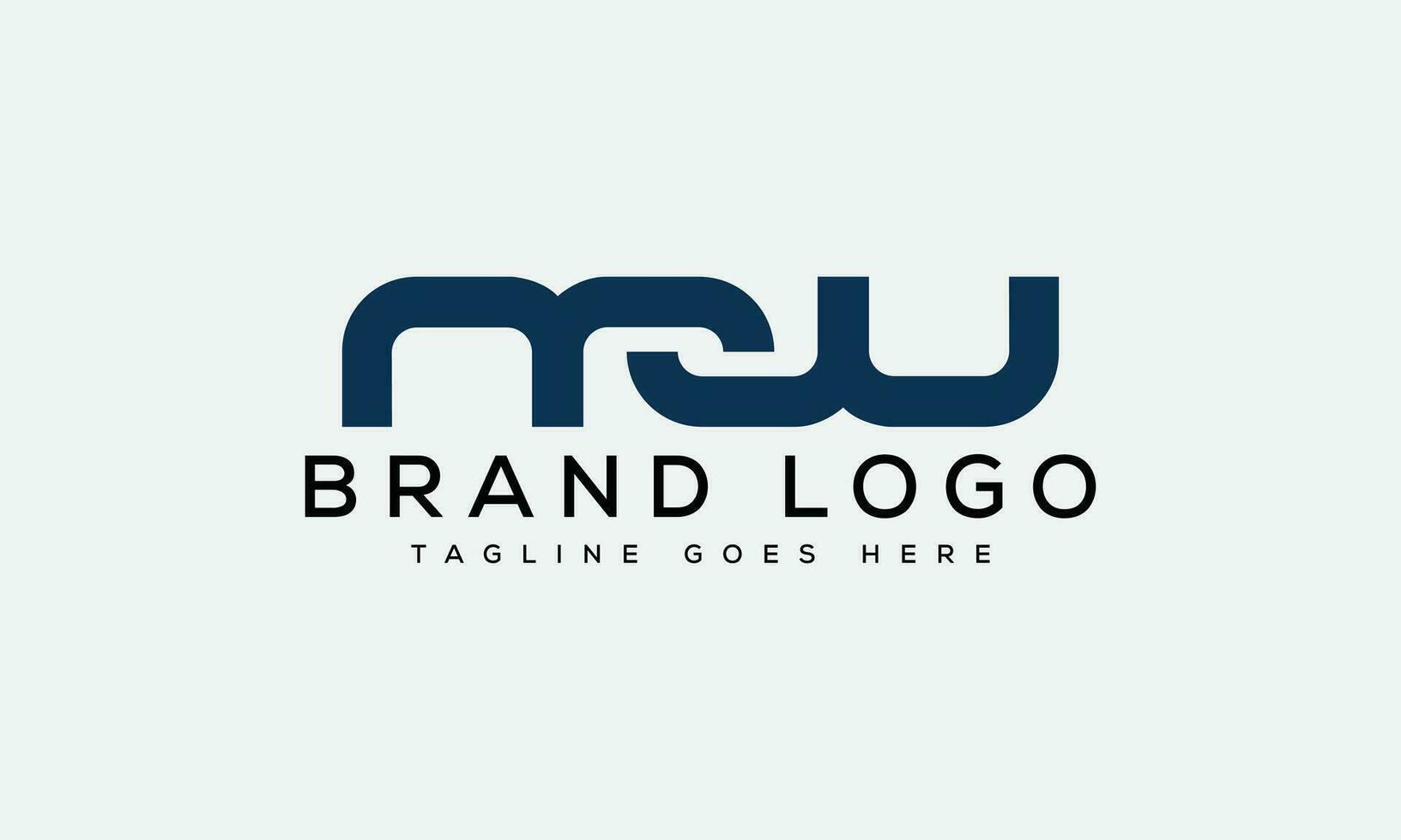 letter MW, WM logo design vector template design for brand.