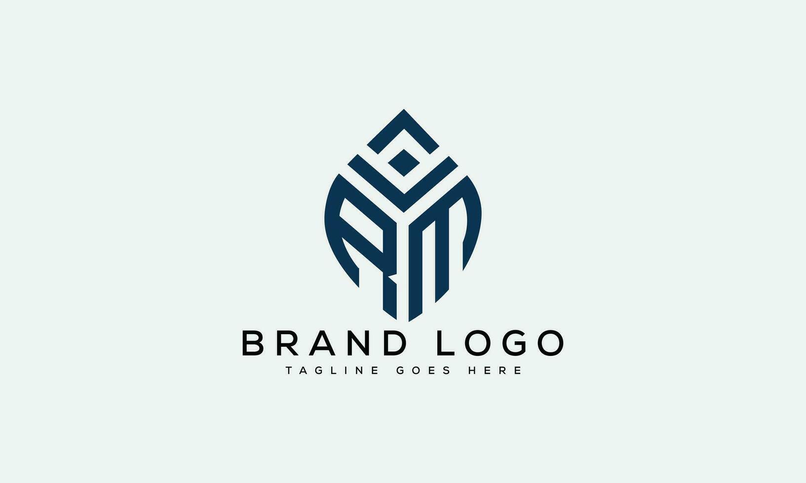 letter MR logo design vector template design for brand.