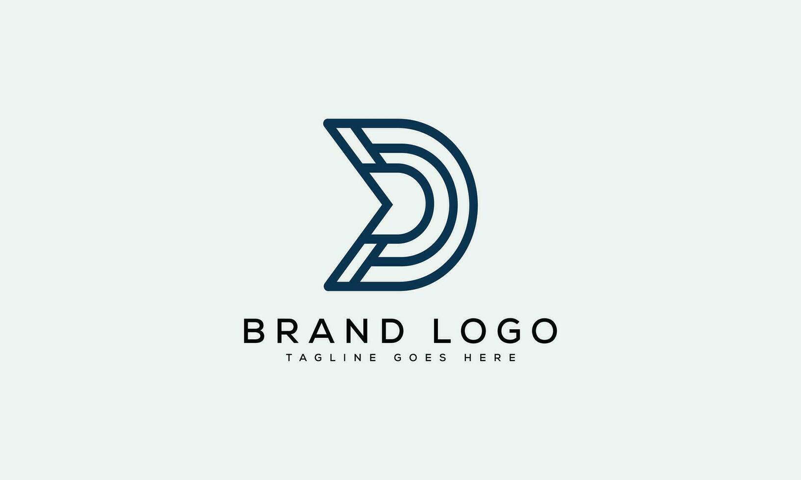 letter D logo design vector template design for brand.