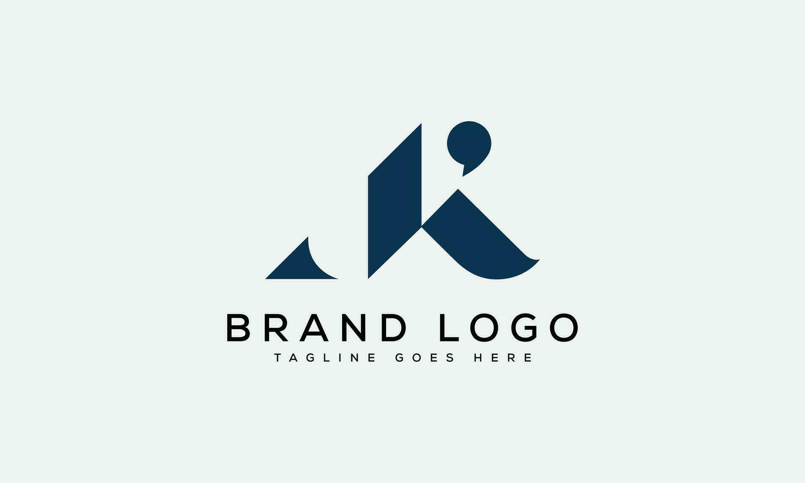 letter JK logo design vector template design for brand.