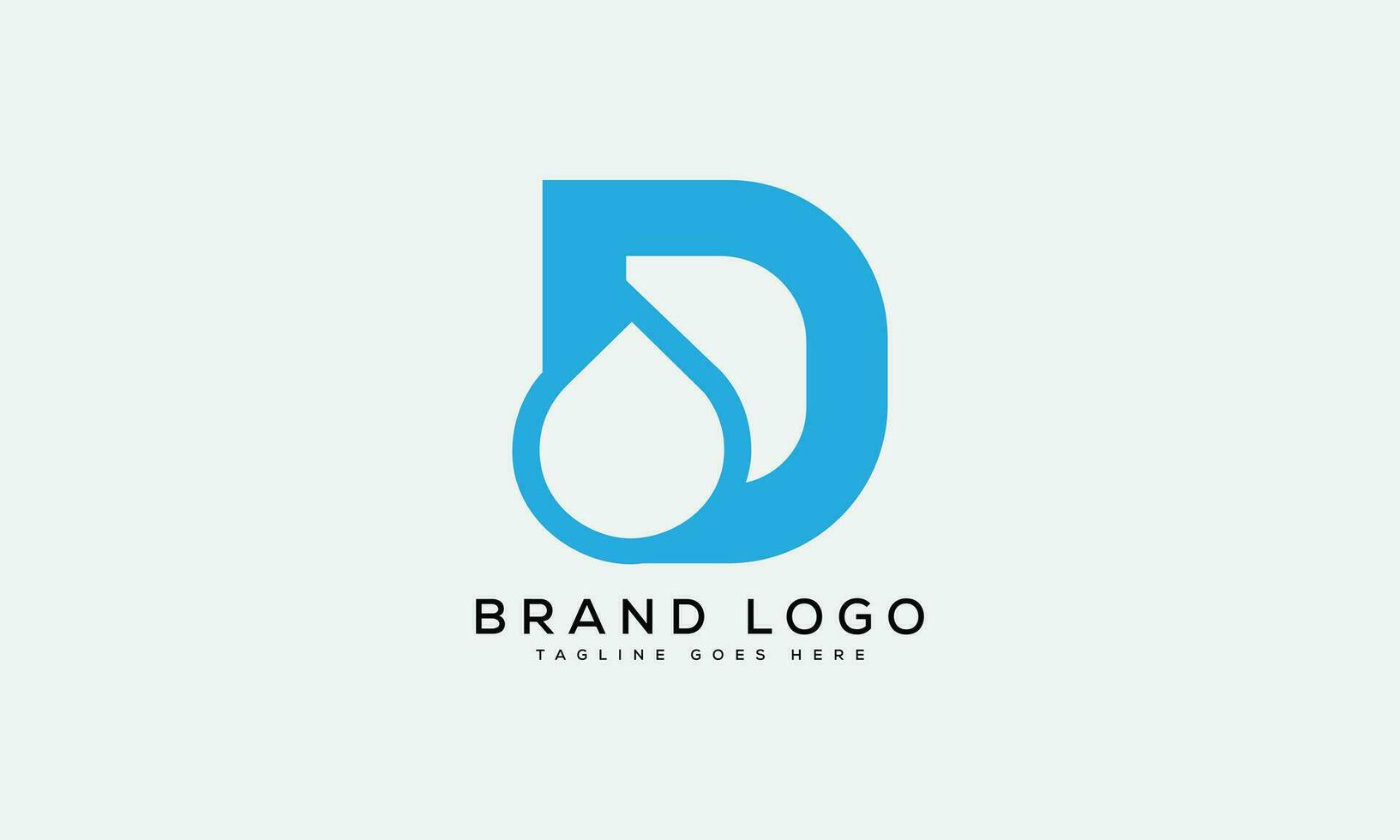letter D logo design vector template design for brand.