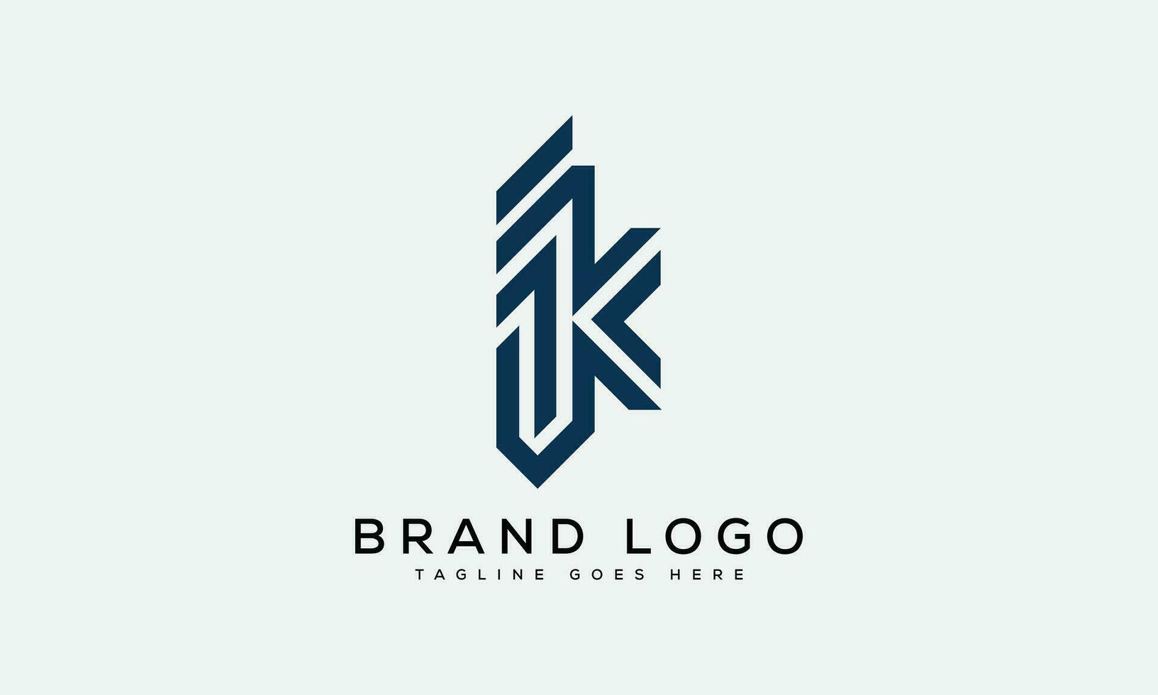 letter JK logo design vector template design for brand.