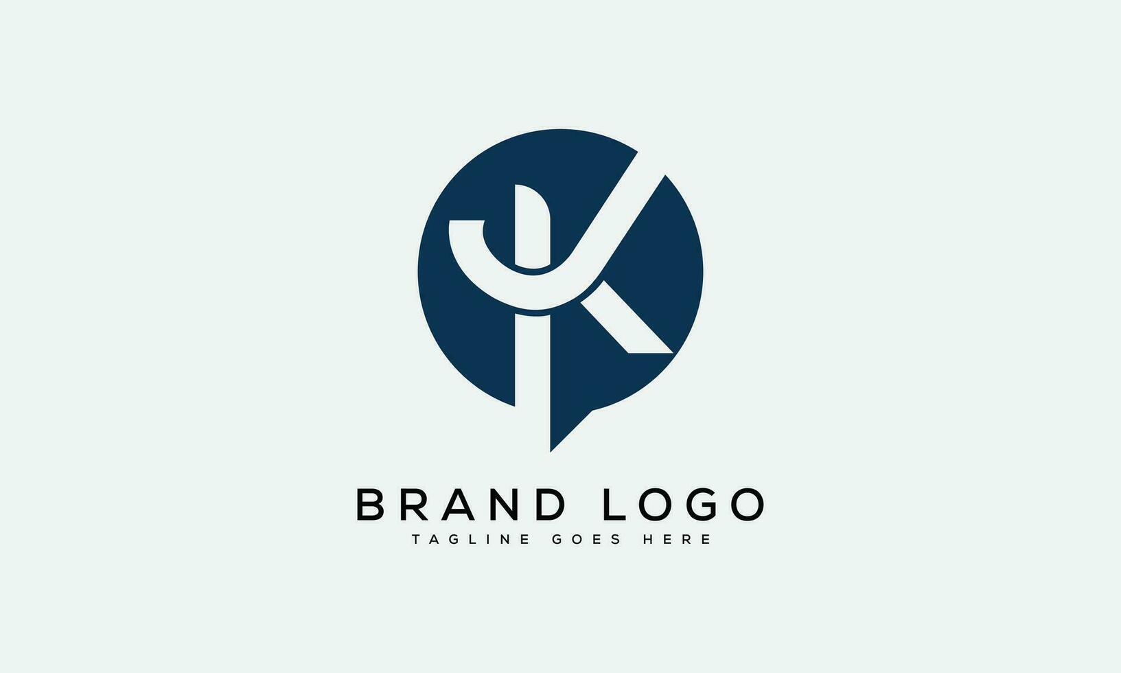 letter JK logo design vector template design for brand.