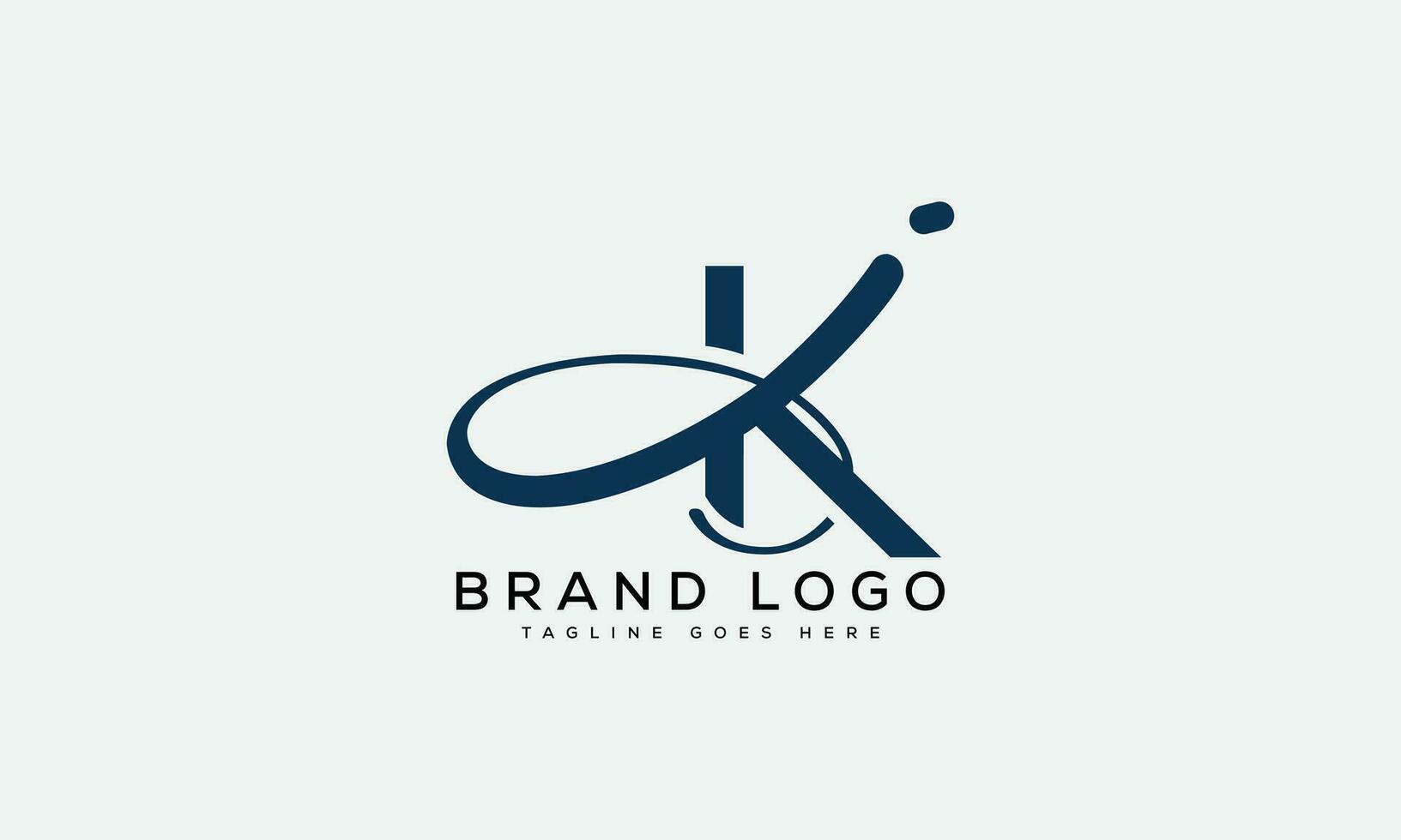 letter JK logo design vector template design for brand.