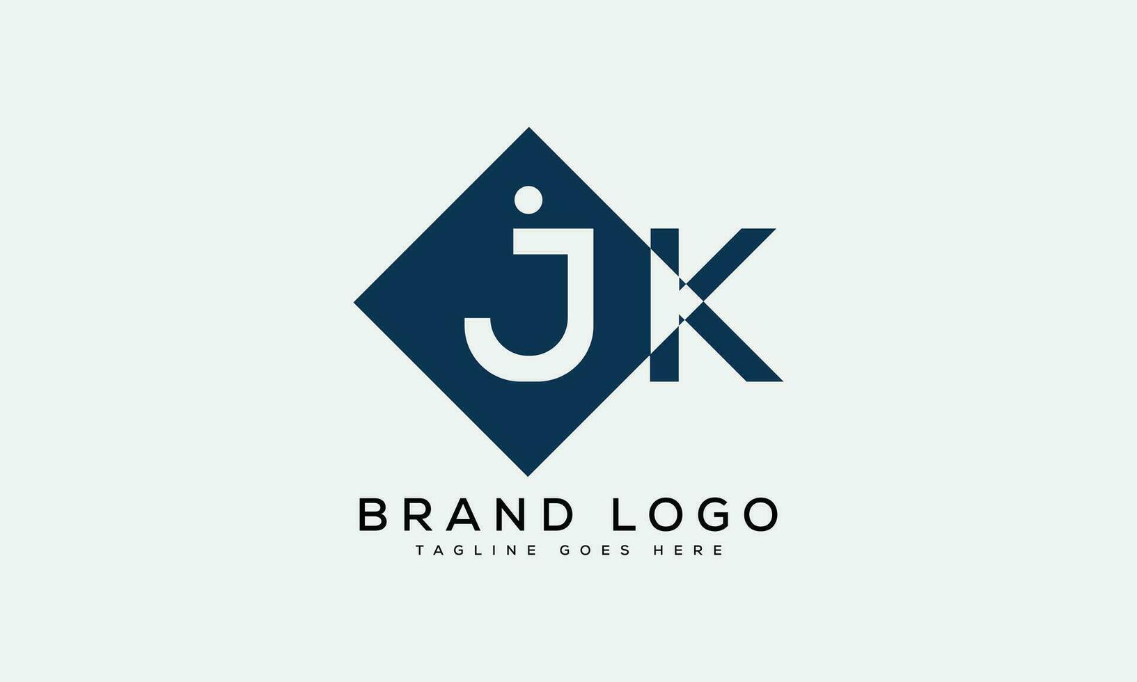 letter JK logo design vector template design for brand.