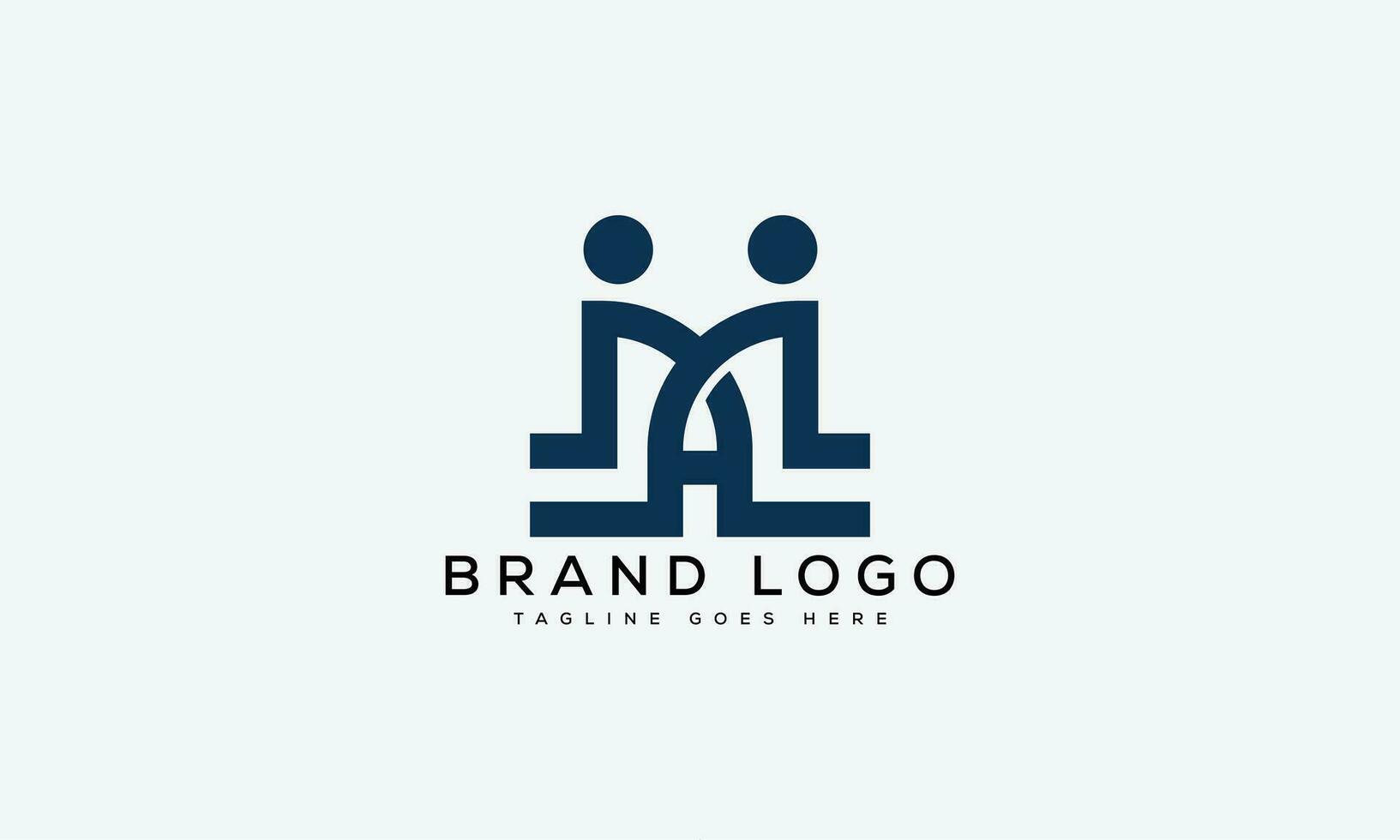 letter AM logo design vector template design for brand.