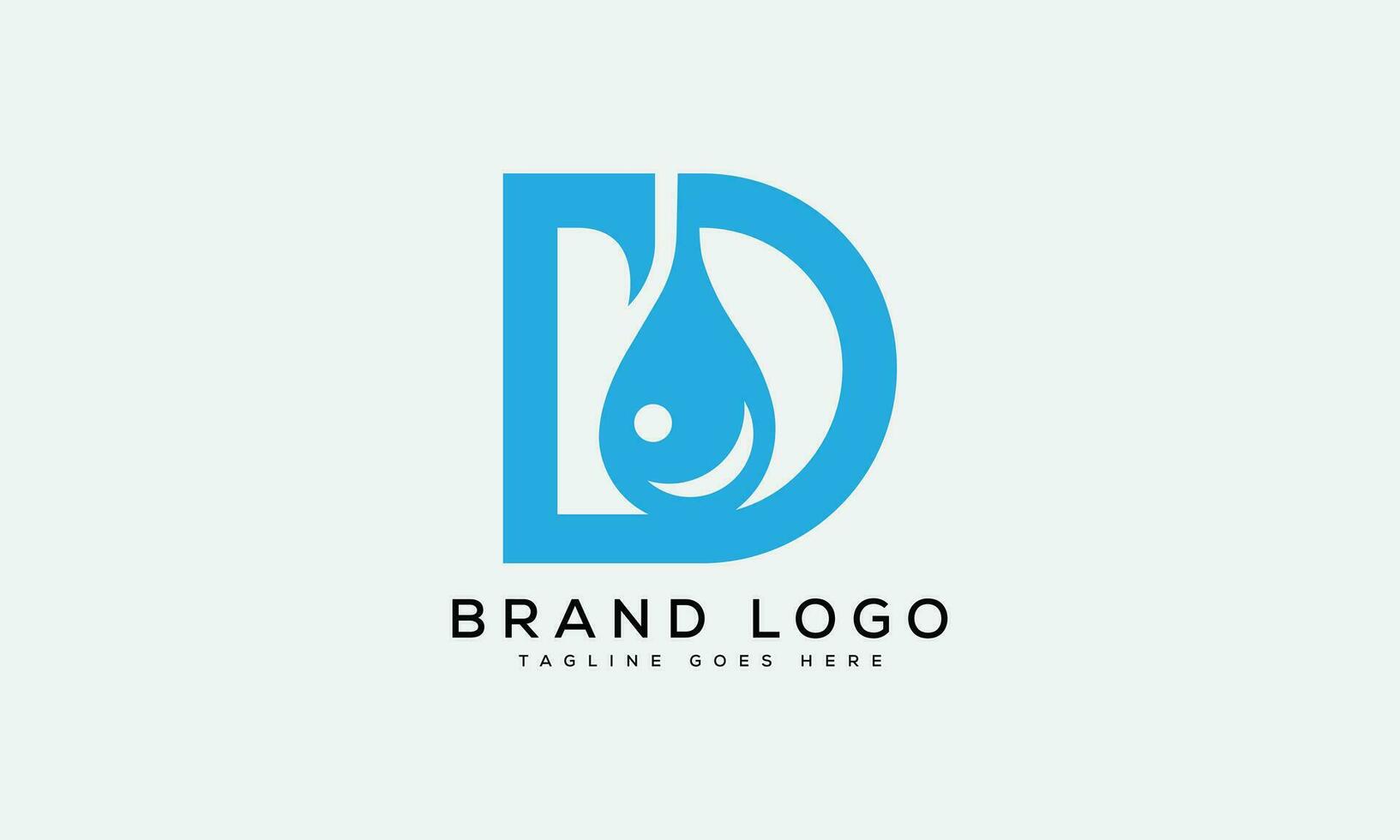 letter D logo design vector template design for brand.