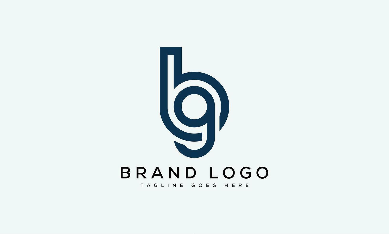 letter BG logo design vector template design for brand