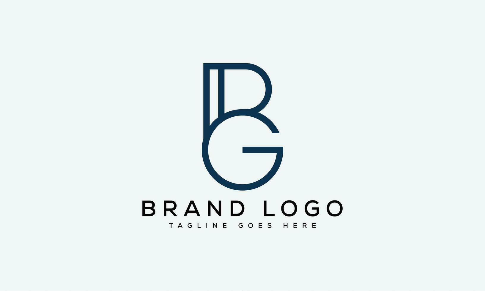 letter BG logo design vector template design for brand