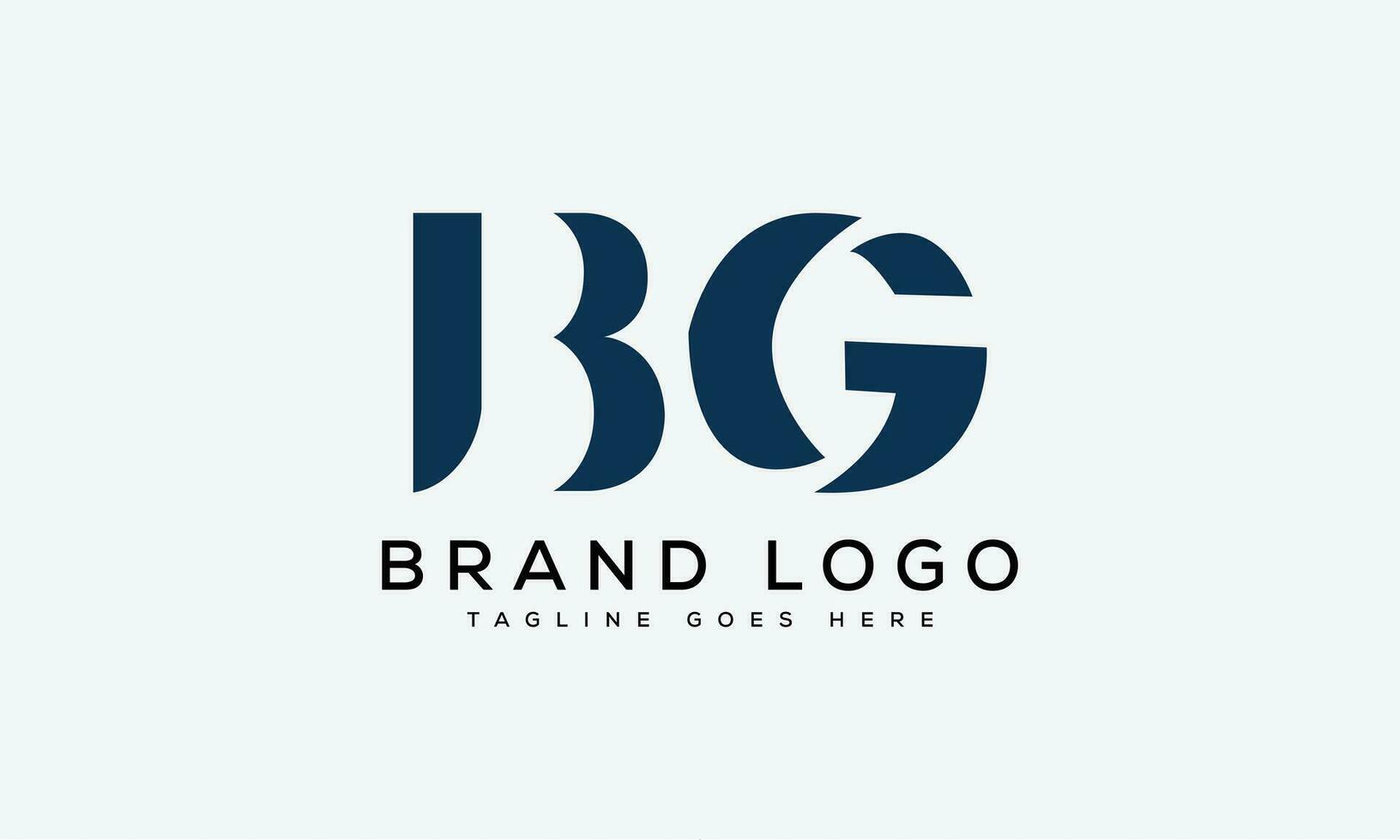 letter BG logo design vector template design for brand