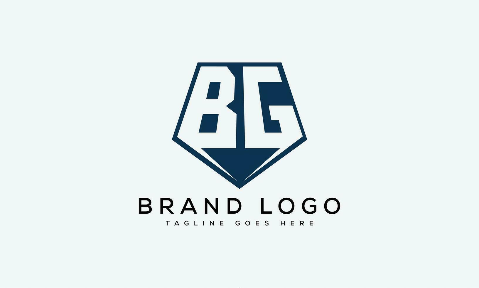 letter BG logo design vector template design for brand