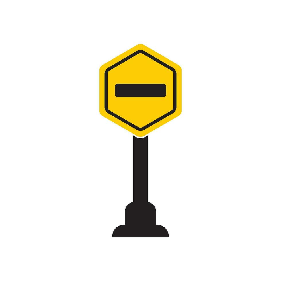 Traffic sign icon, logo vector illustration design template