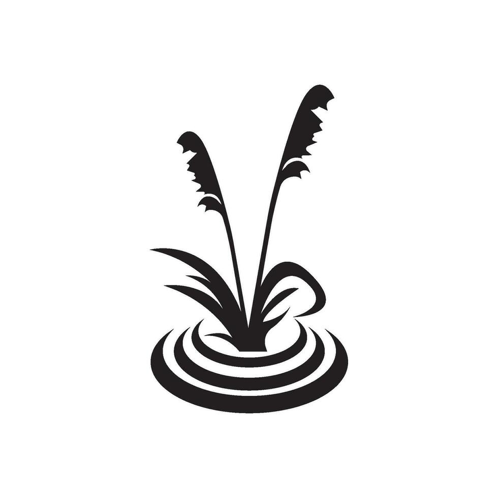 Reeds icon vector design template and symbol