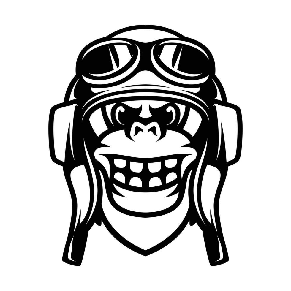 Yeti Pilot Outline vector
