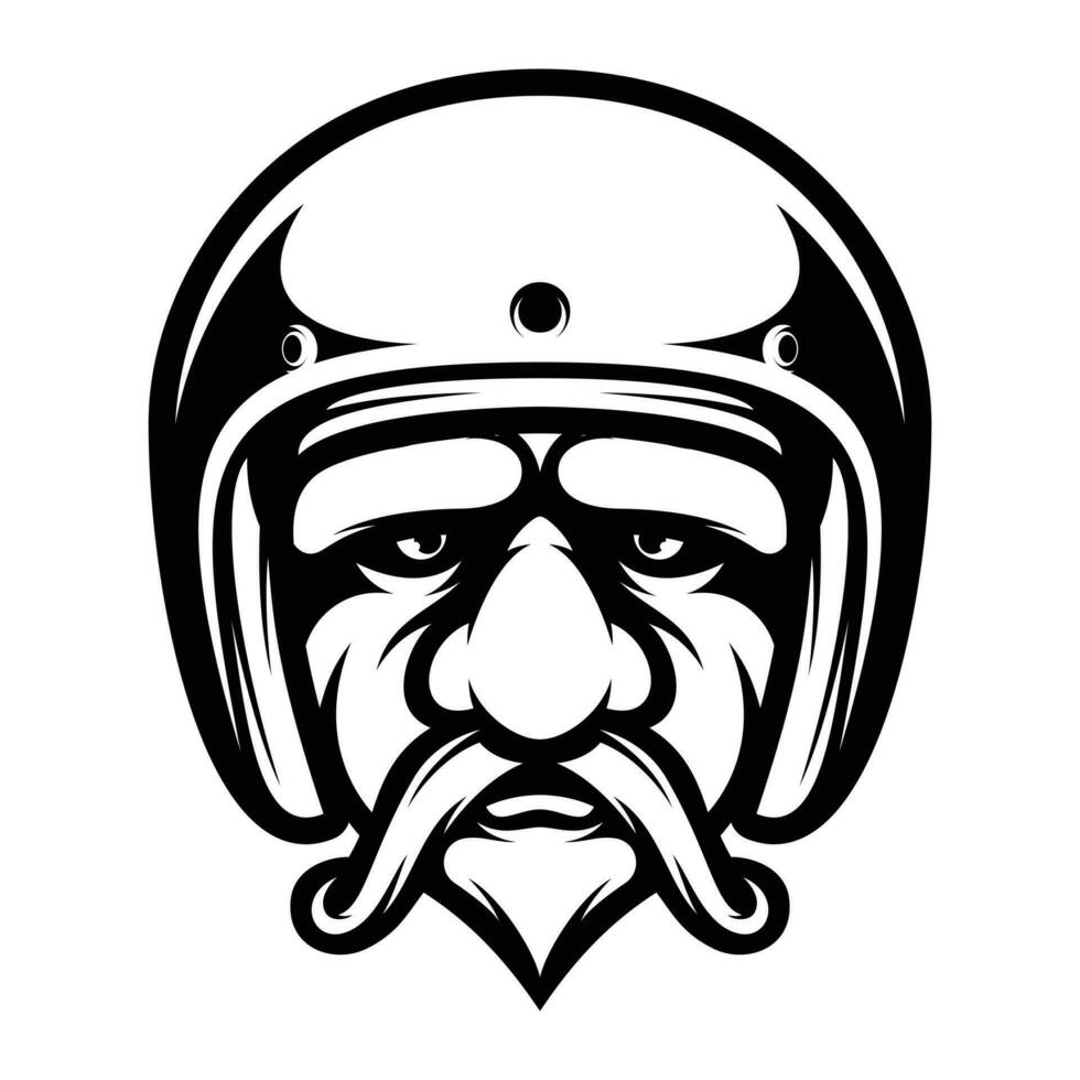 Oldman Ride Outline vector