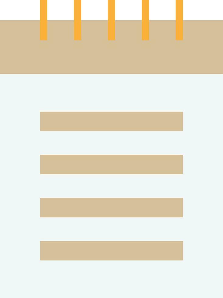 Notebook Reminder List vector