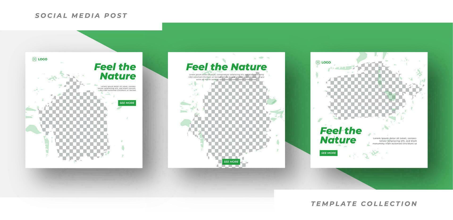 Feel the nature world environment day of nature promotion banner social media. Pro Vector