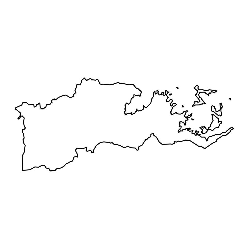 norte distrito mapa, administrativo división de hong Kong vector ilustración.
